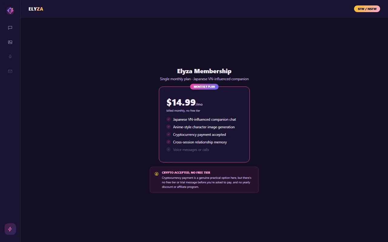 Elyza subscription pricing plan Elyza subscription pricing plan