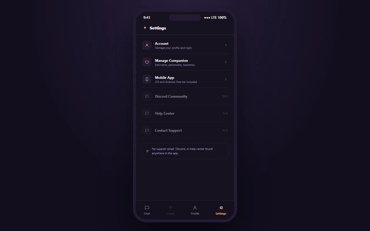 MyFantasy.AI support screen showing no support email, help center, or community channel could be found MyFantasy.AI support screen showing no support email, help center, or community channel could be found