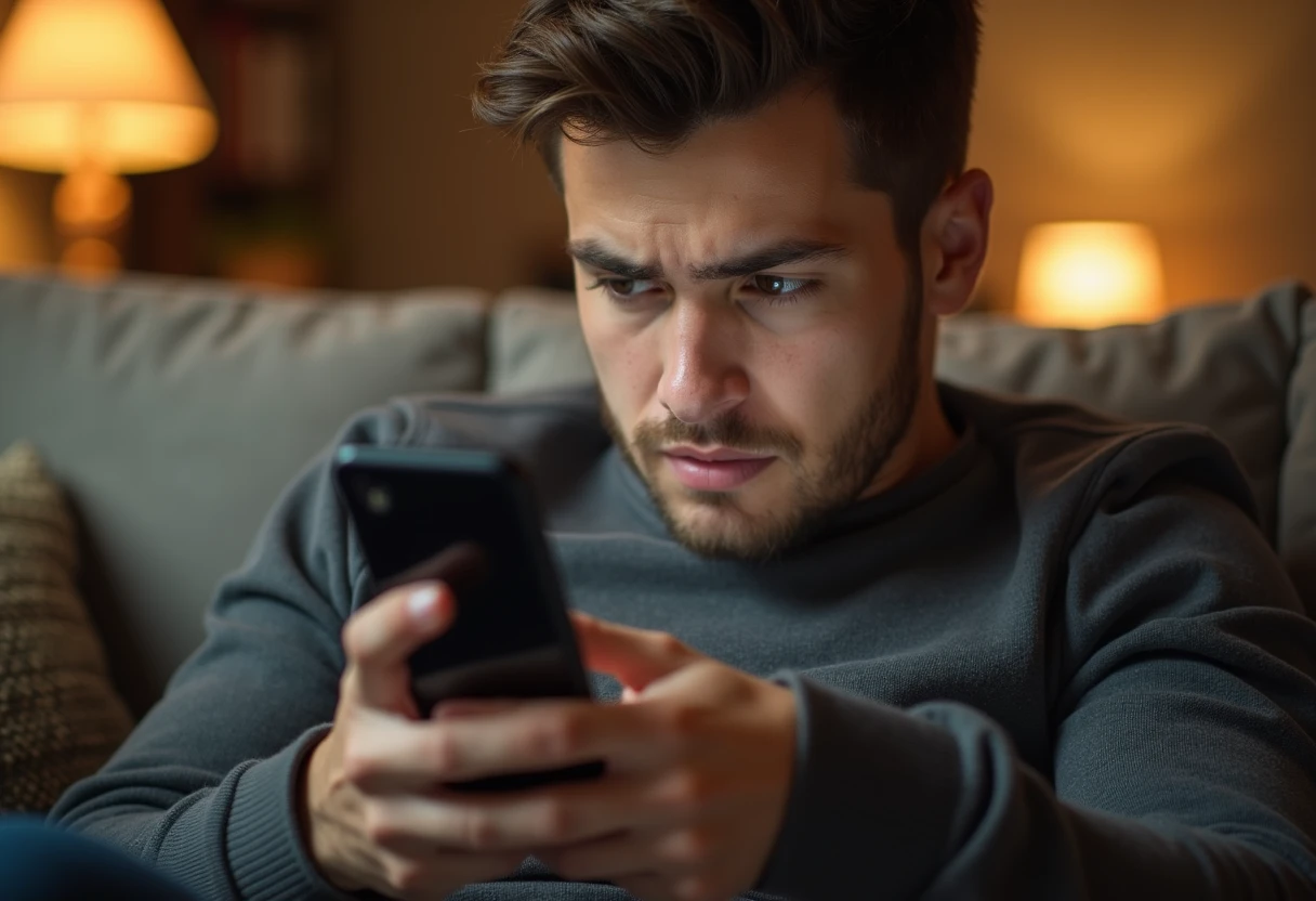 Person taking a screenshot of an app error on their smartphone screen